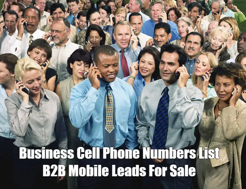 Business Cell Phone Numbers List B2B Mobile Leads For Sale List57