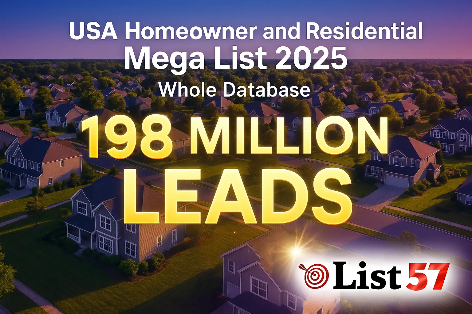 USA Homeowner Database Residential Consumer Mega List57