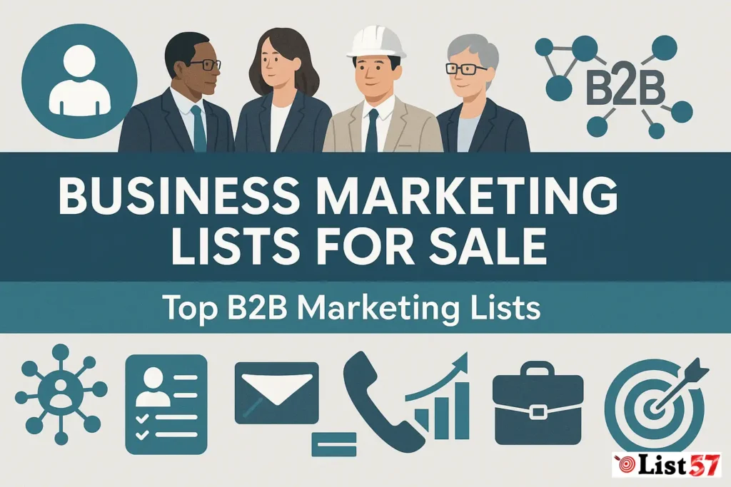 Business Marketing Lists, Leads, Databases For Sale List57