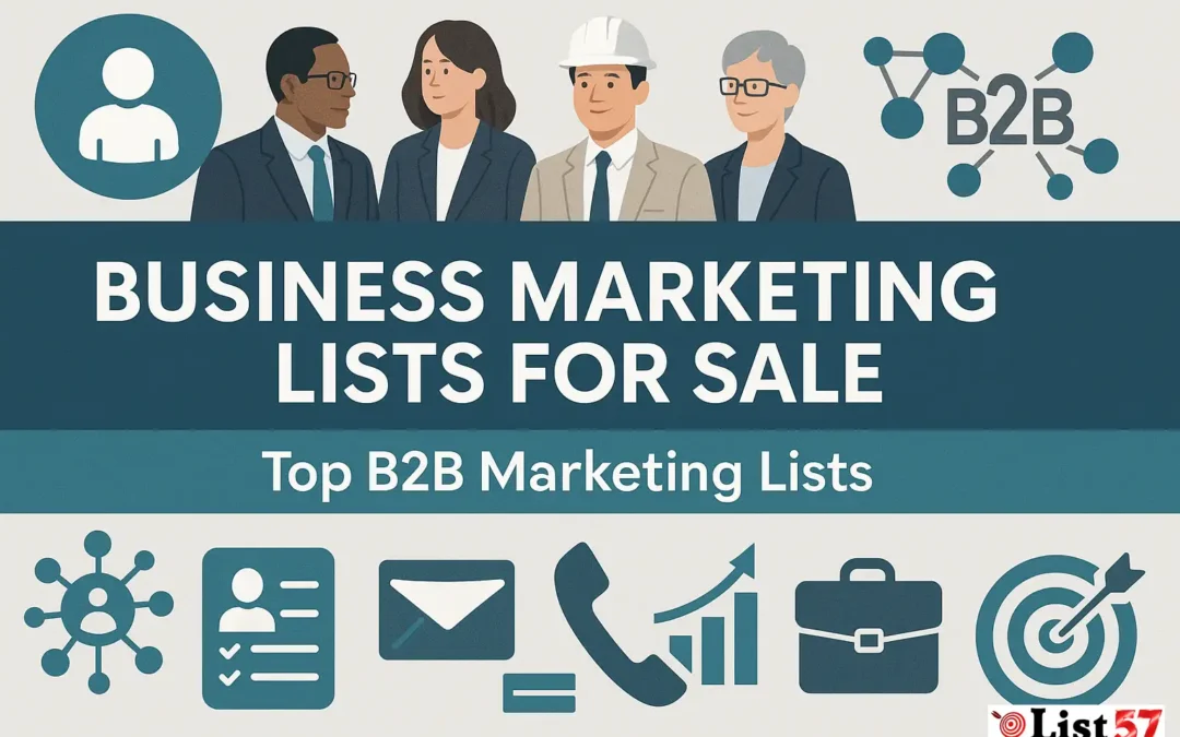 Business Marketing Lists, Leads, Databases For Sale