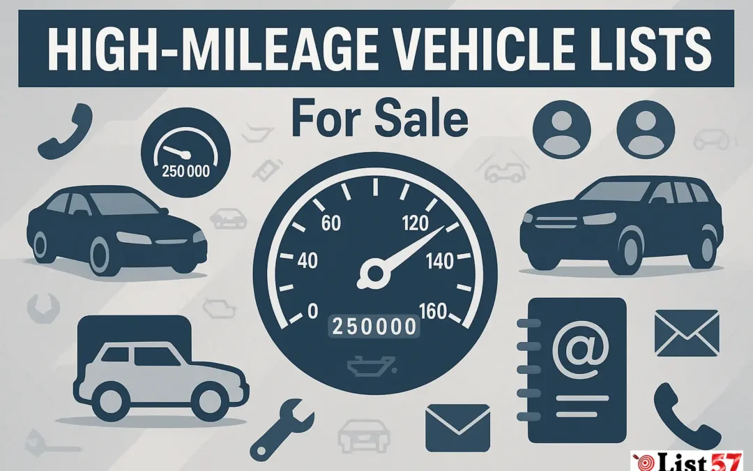 High-Mileage Vehicle Lists For Sale