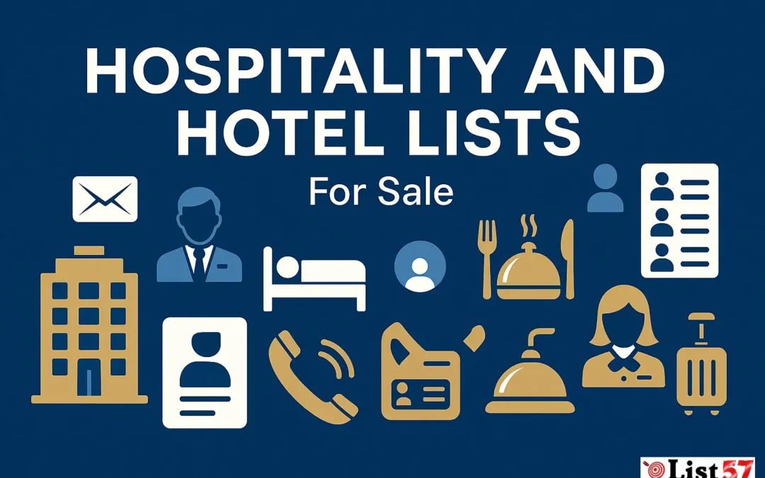 Hospitality and Hotel Lists For Sale