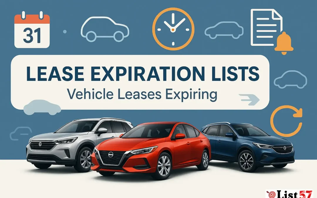 Lease Expiration Lists – Vehicle Leases Expiring