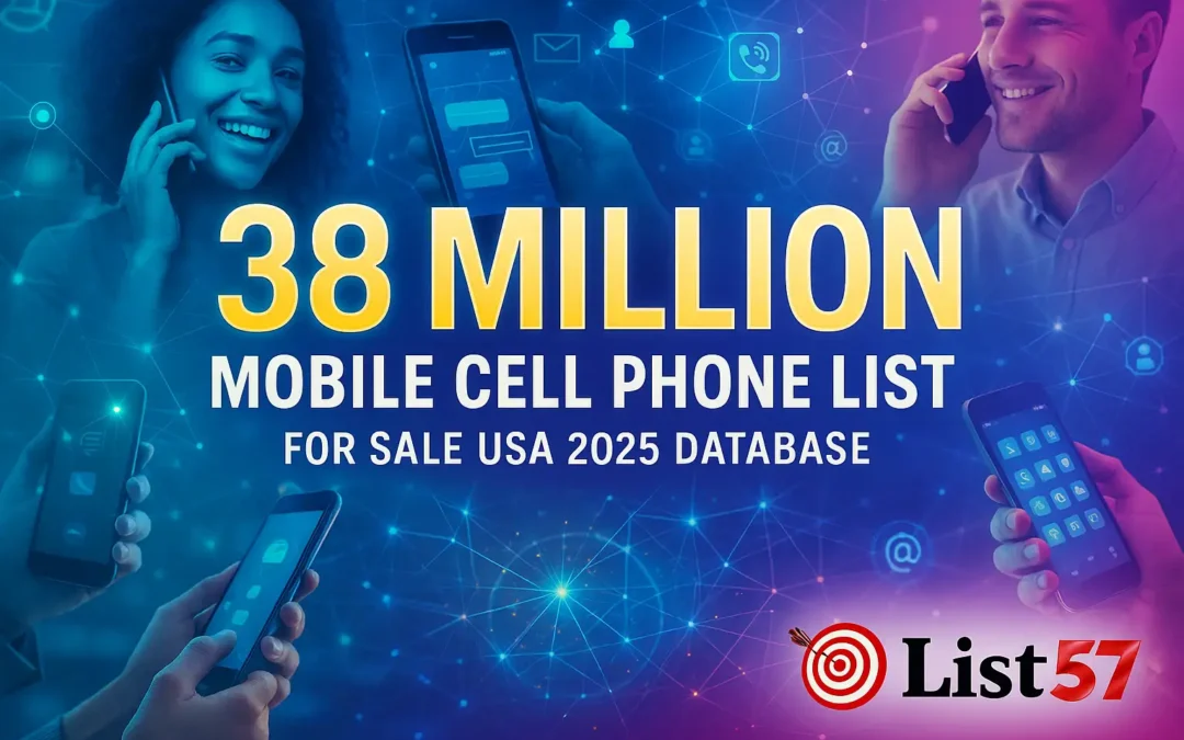 Mobile Cell Phone List 38 Million USA 2025 Database For Sale