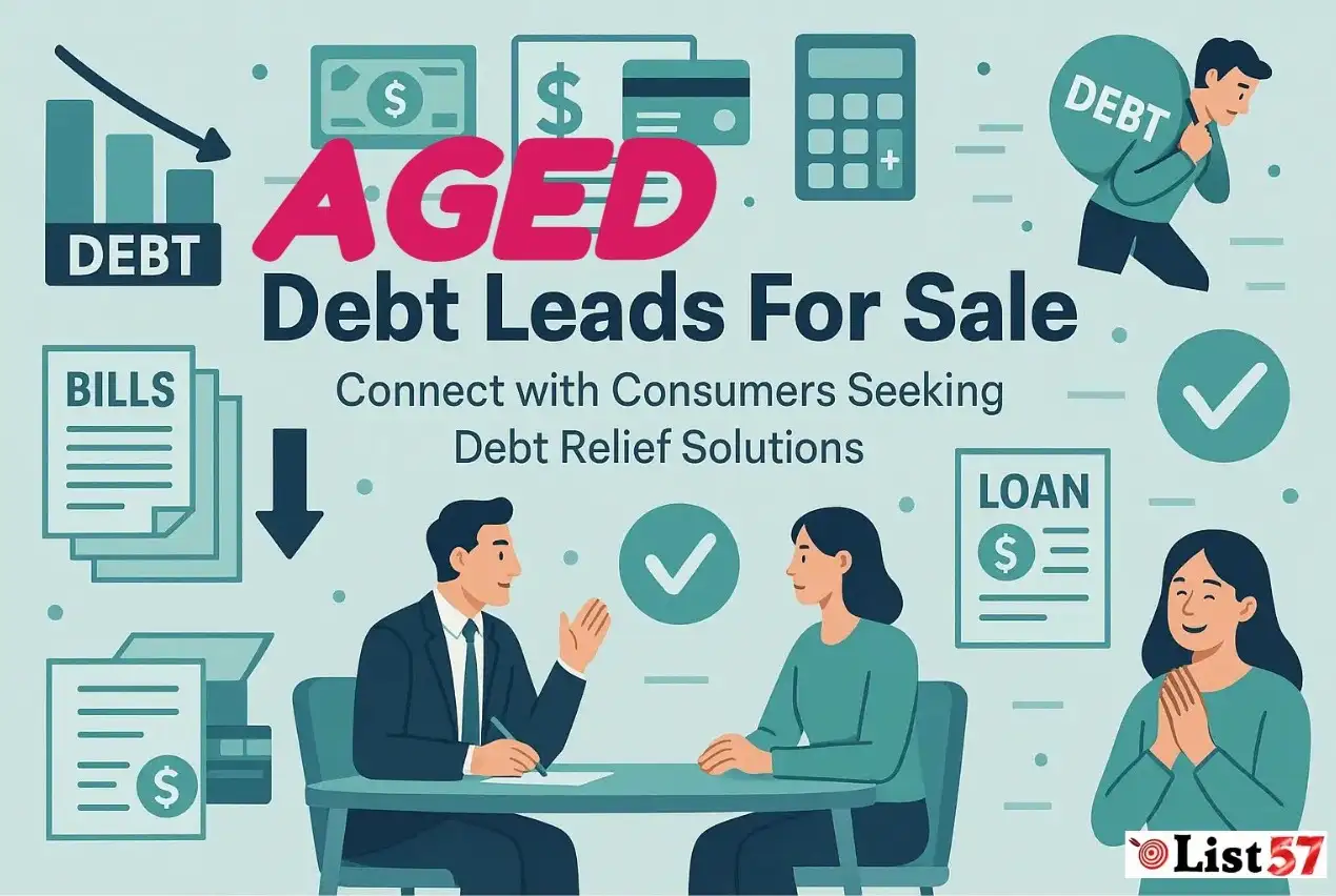 Aged Debt Leads Unsecured Over $10k For Sale - Bulk Debt Settlement Leads List57
