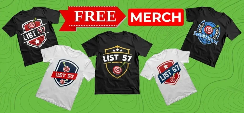 FREE MERCH With Your Data Purchase List57