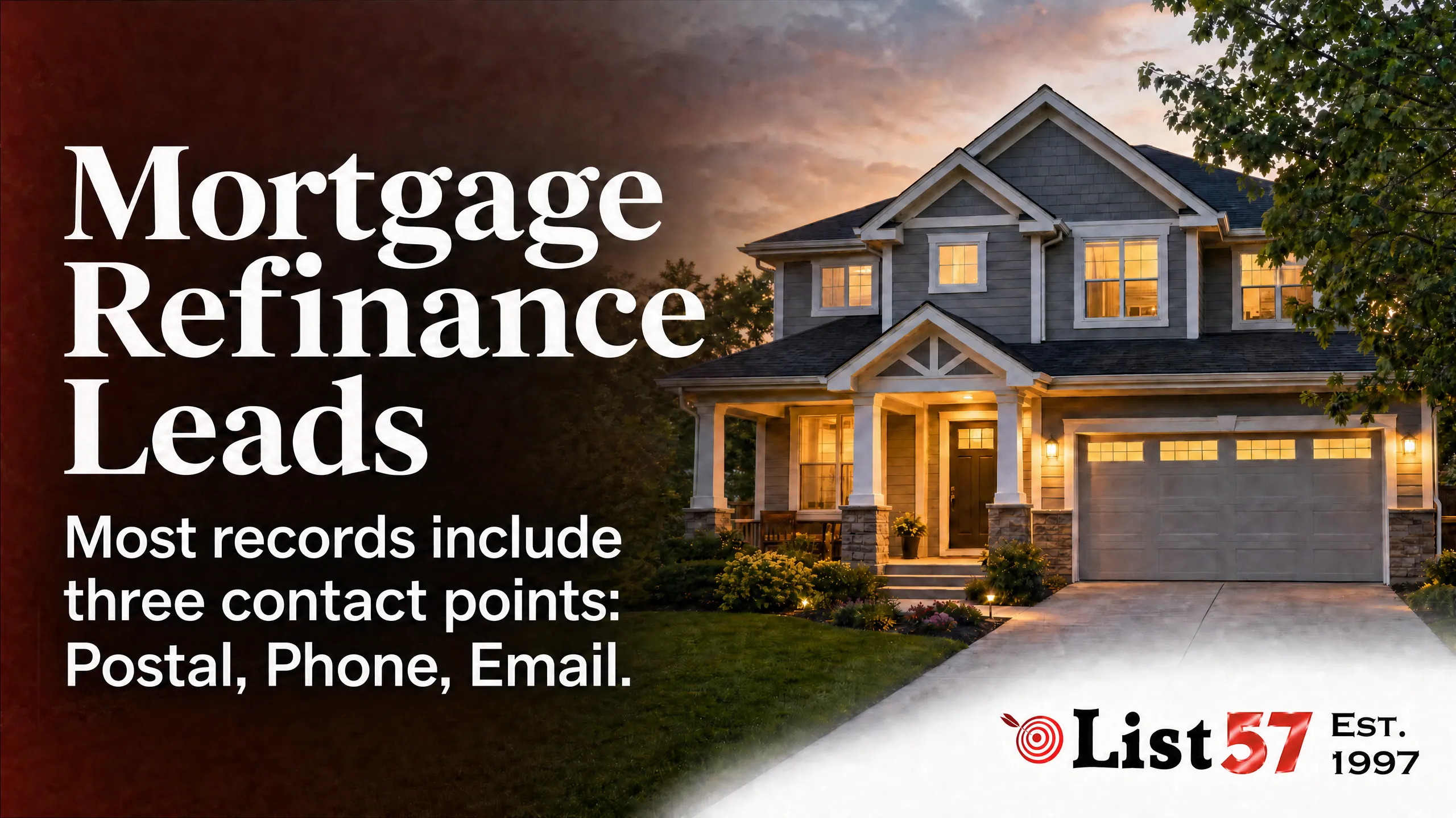 Mortgage refinance opt-in leads